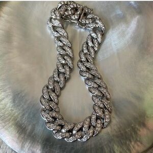 💎🕶️😎 Cuban Bracelet 7” Silver Plated CZ